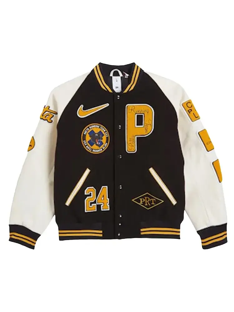 Куртка Nike x Patta Running Team Varsity Jacket — изображение 1 из 2, черный