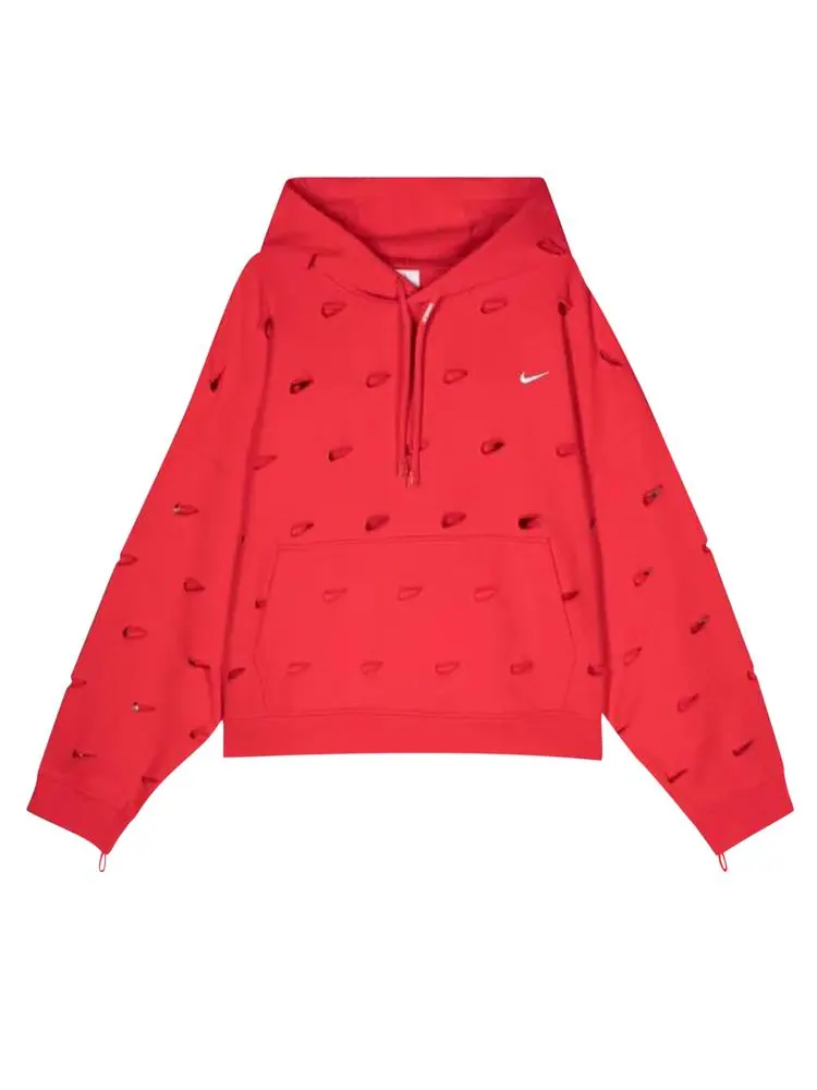 Худи Nike x Jacquemus Swoosh Hoodie (Asia Sizing) 'Red' — изображение 1 из 2, красный
