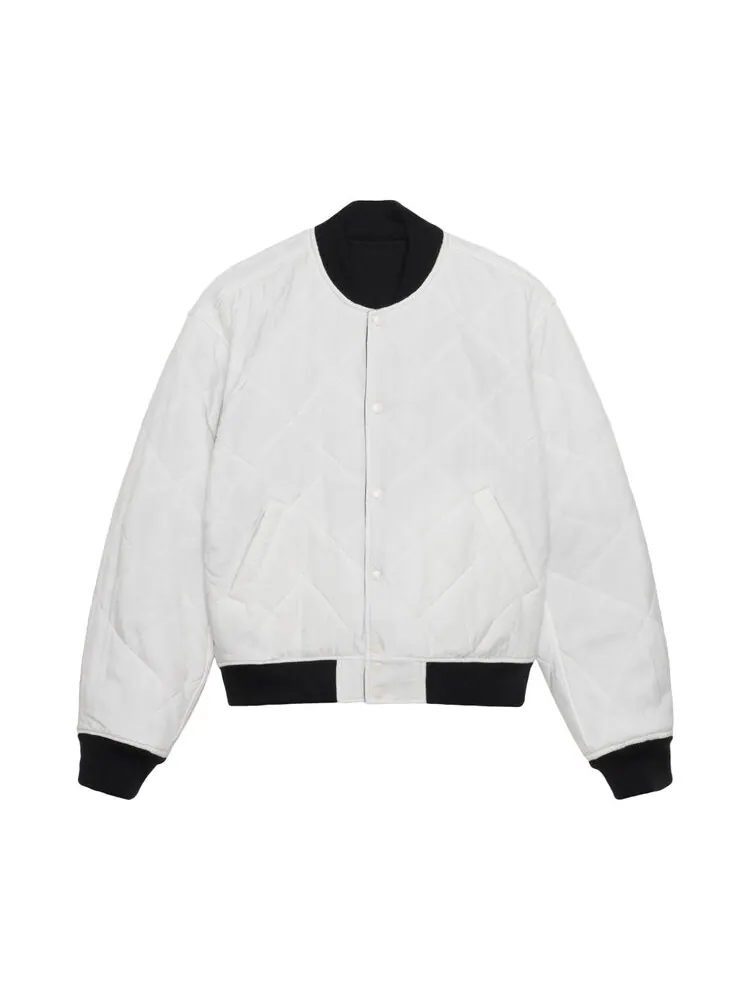 Куртка Stussy x Nike Reversible Varsity 'Black/Sail' — изображение 3 из 3, черный