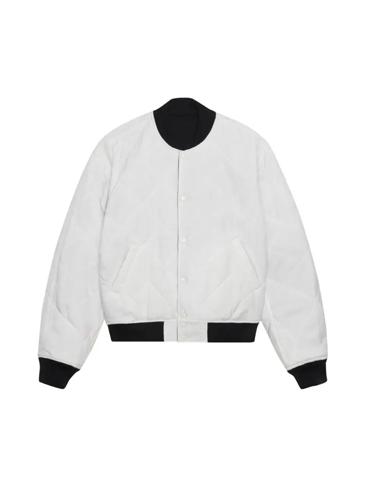 Куртка Stussy x Nike Reversible Varsity 'Black/Sail' — изображение 3 из 3, черный
