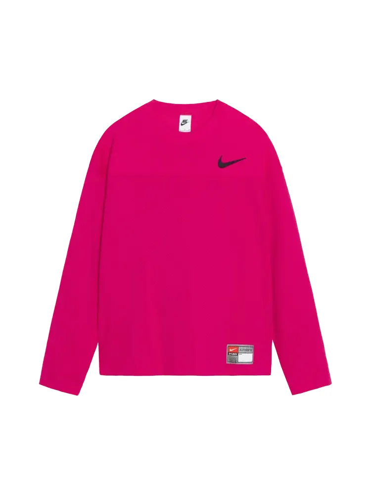 Джерси Stussy x Nike Dri Fit Mesh 'Fireberry' — изображение 1 из 2, розовый