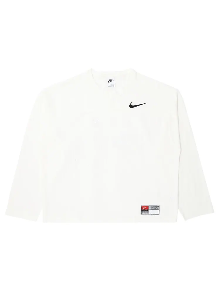 Джерси Stussy x Nike Dri Fit Mesh 'Sail' — изображение 1 из 3, серый