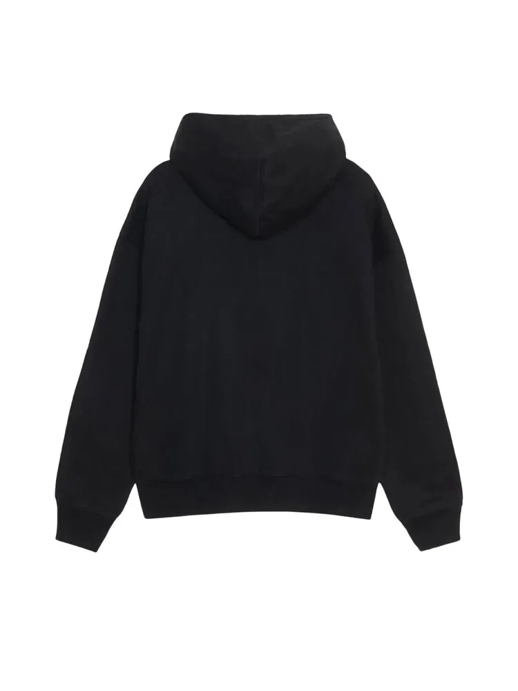 Худи Nike x Stussy Zip Fleece 'Black' — изображение 3 из 4, черный