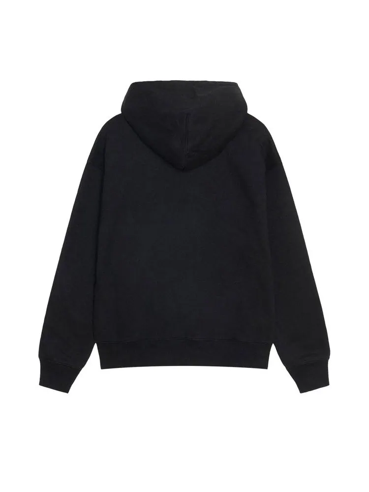 Худи Stussy x Nike Stone Washed Fleece Zip Hoodie 'Black' — изображение 2 из 2, черный