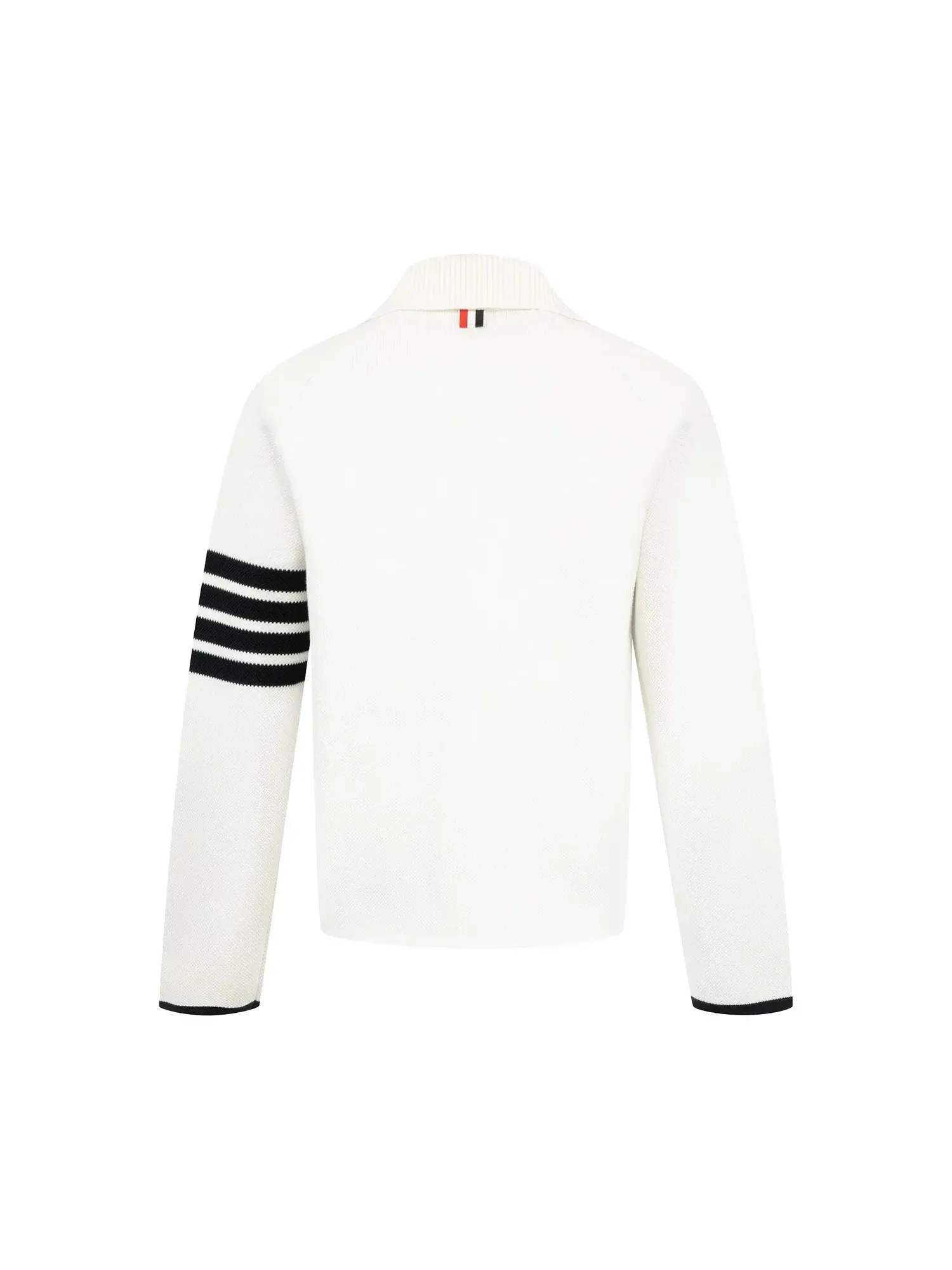 Куртка Thom Browne Double Face Pique Stitch Polo Collar — изображение 2 из 3, белый