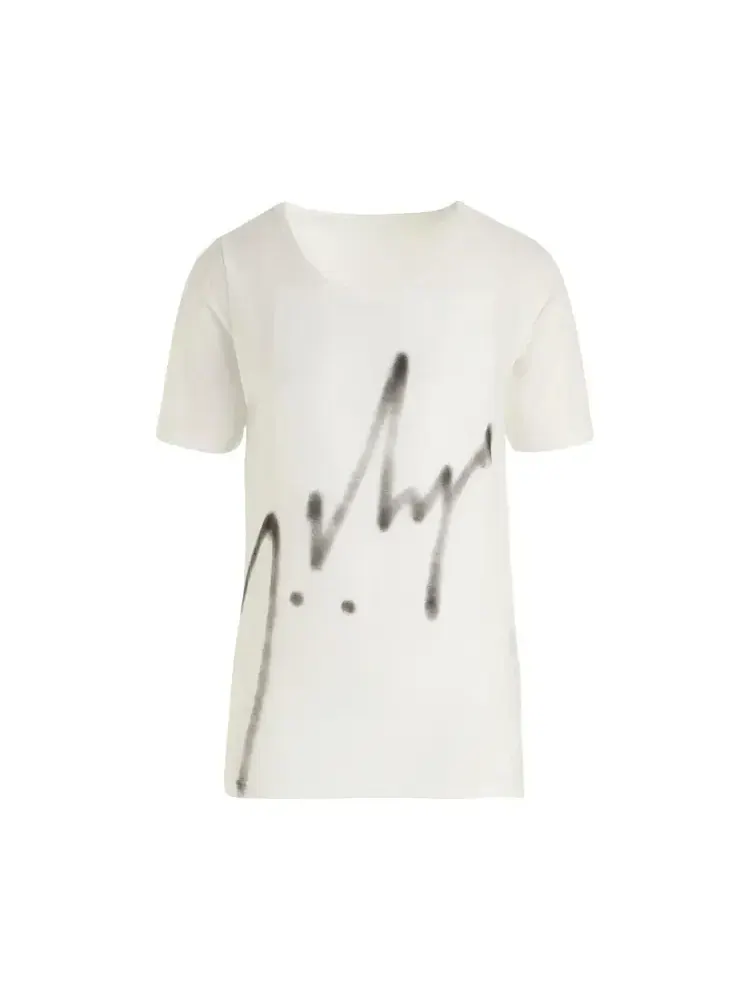 Футболка с коротким рукавом Yohji Yamamoto YY Pattern — белый