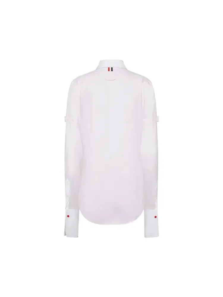 Классическая рубашка с длинными рукавами Thom Browne Classic Fit — изображение 2 из 2, розовый