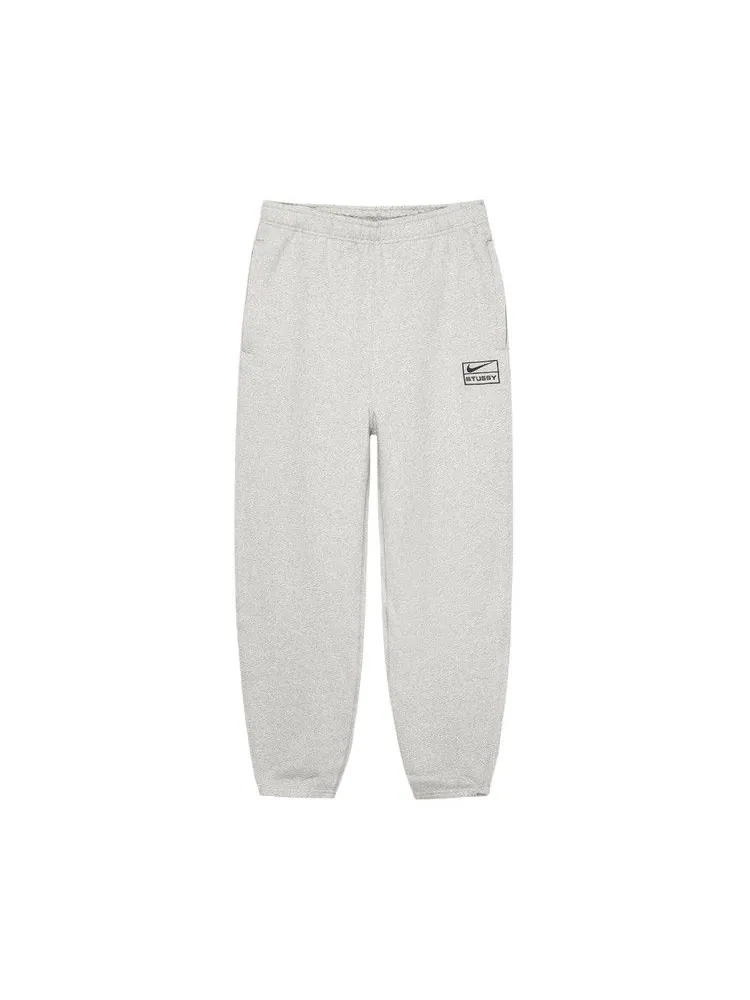 Брюки Stussy x Nike Fleece Pant 'Grey Heather' — изображение 1 из 2, серый