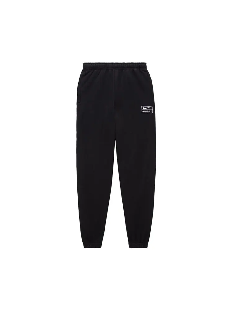 Спортивные брюки Nike x Stussy Fleeces 'Black' — изображение 2 из 3, черный