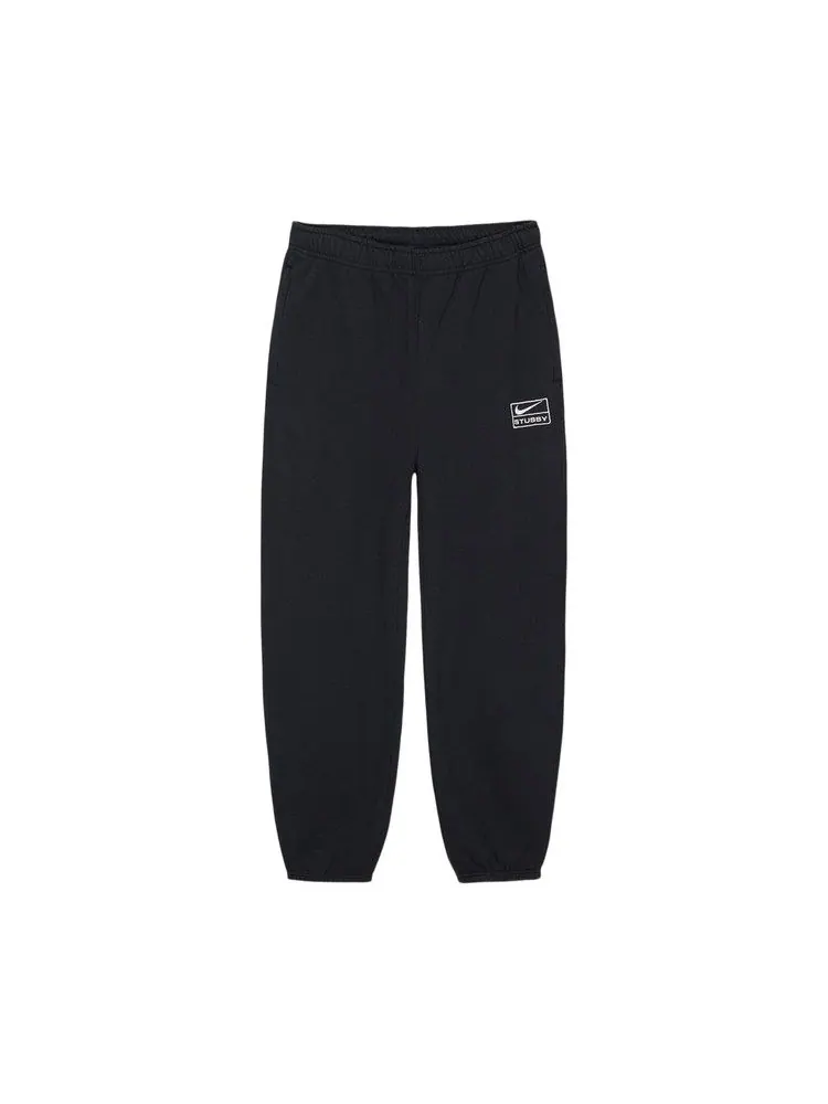 Брюки Stussy x Nike Stone Washed Fleece Pant 'Black' — 1