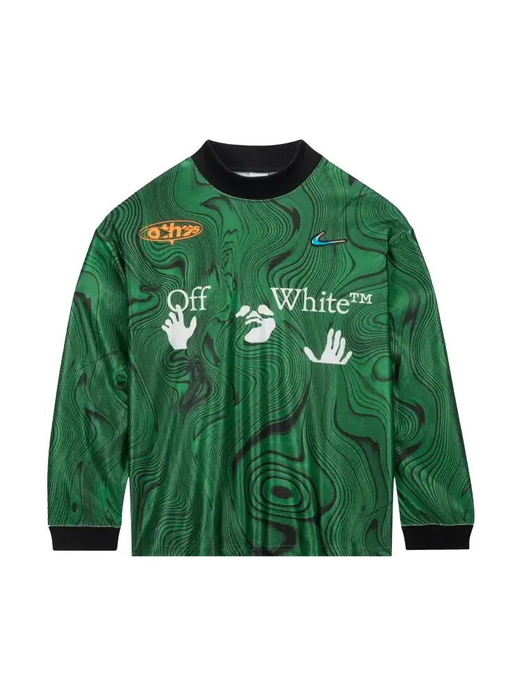 Джерси Nike x Off-White All-Over Print 'Kelly Green/White' — изображение 1 из 2, зеленый