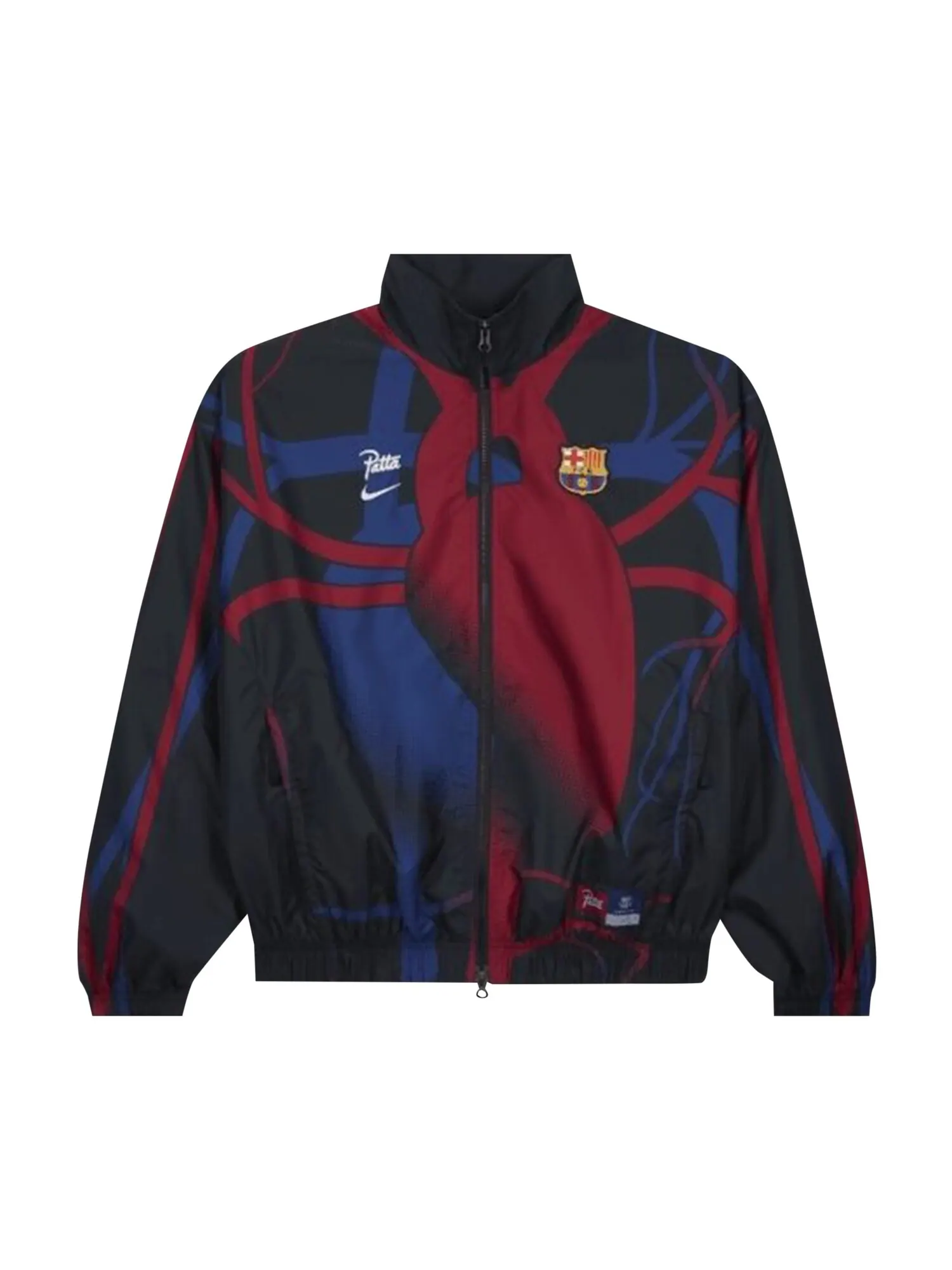 Спортивная куртка Nike FC Barcelona x Patta — изображение 1 из 2, черный/красный/синий