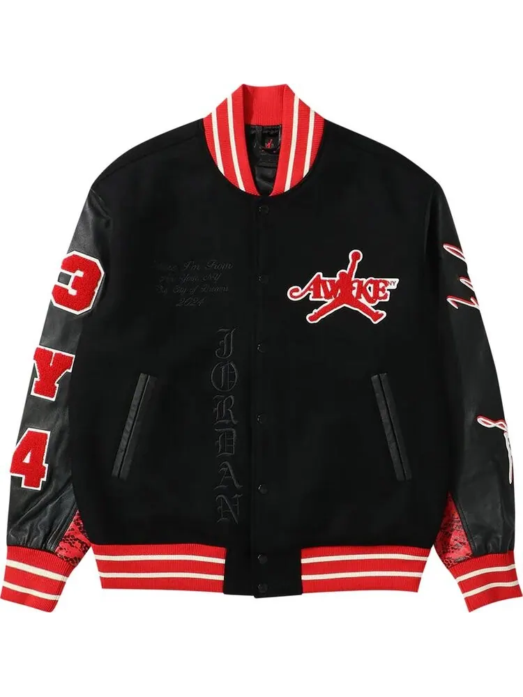 Куртка Air Jordan x Awake NY Varsity 'University Red/Black' — изображение 1 из 1, черный