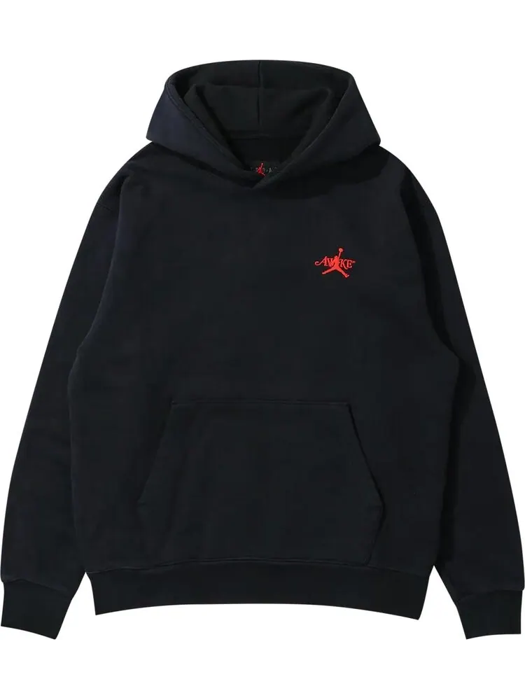 Худи Air Jordan x Awake NY Fleece 'Black/Sail/University Red' — изображение 1 из 1, черный