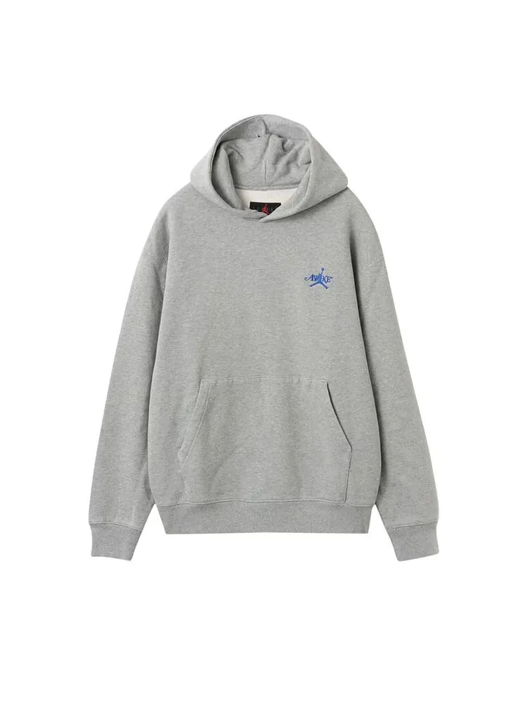 Худи Air Jordan x Awake NY Fleece Hoodie Dark Grey Heather/Game Royal — изображение 1 из 1, серый