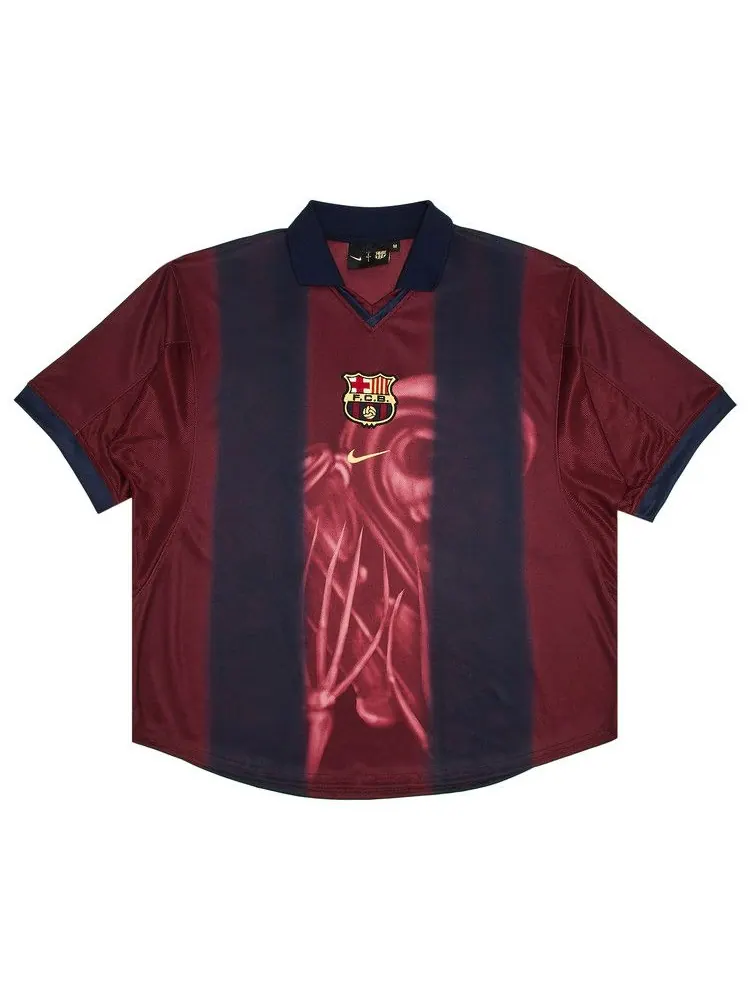 Джерси Nike FC Barcelona x Cactus Jack Retro 2000/01 Home Skeleton Jersey — изображение 1 из 3, красный/синий