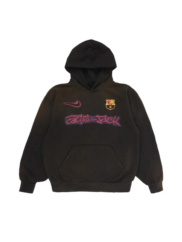 Худи Nike FC Barcelona x Cactus Jack Spray Logo — изображение 1 из 2, синий