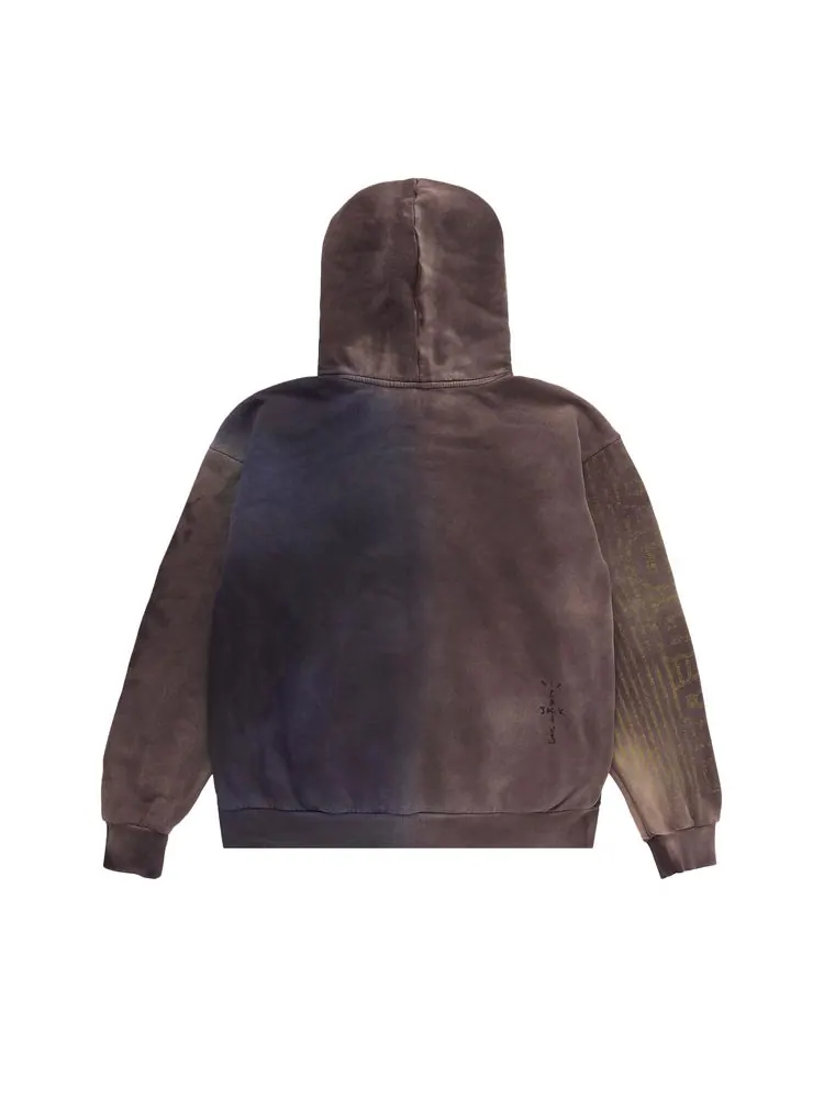Худи Nike FC Barcelona x Cactus Jack Split-Dye Crest Hoodie 'Brown' — изображение 2 из 2, коричневый