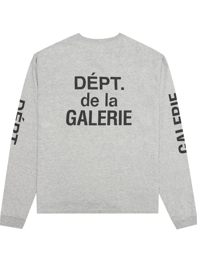 Лонгслив Gallery Dept. French Collector Long-Sleeve Tee 'Heather Grey' — изображение 2 из 2, серый