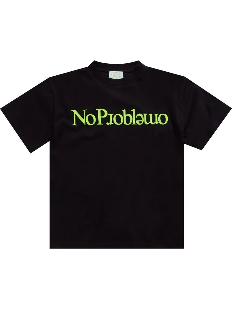 Футболка Aries No Problemo Tee 'Black' — черный