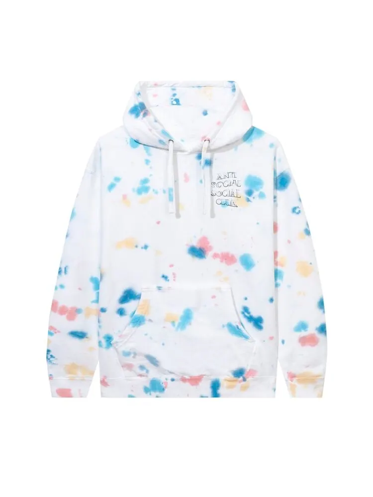 Худи Anti Social Social Club Freakshow Tie Dye Hoodie 'White' — изображение 1 из 2, белый