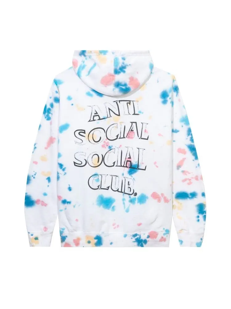 Худи Anti Social Social Club Freakshow Tie Dye Hoodie 'White' — изображение 2 из 2, белый