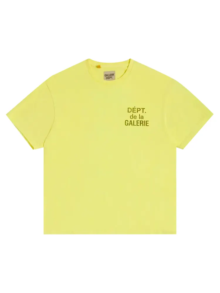 Футболка Gallery Dept. French 'Flo Yellow' — изображение 1 из 3, желтый