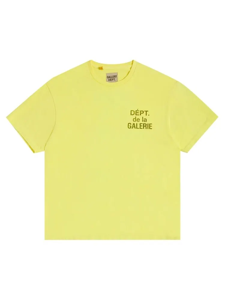 Футболка Gallery Dept. French 'Flo Yellow' — изображение 2 из 3, желтый
