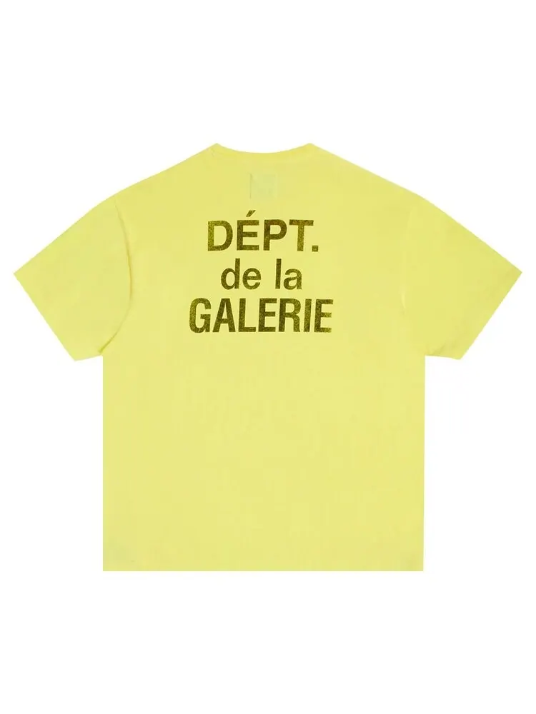 Футболка Gallery Dept. French 'Flo Yellow' — изображение 3 из 3, желтый