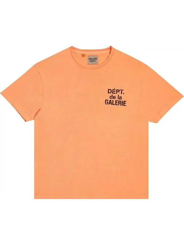 Французская футболка «Flo Orange» Gallery Dept. — изображение 1 из 2, оранжевый