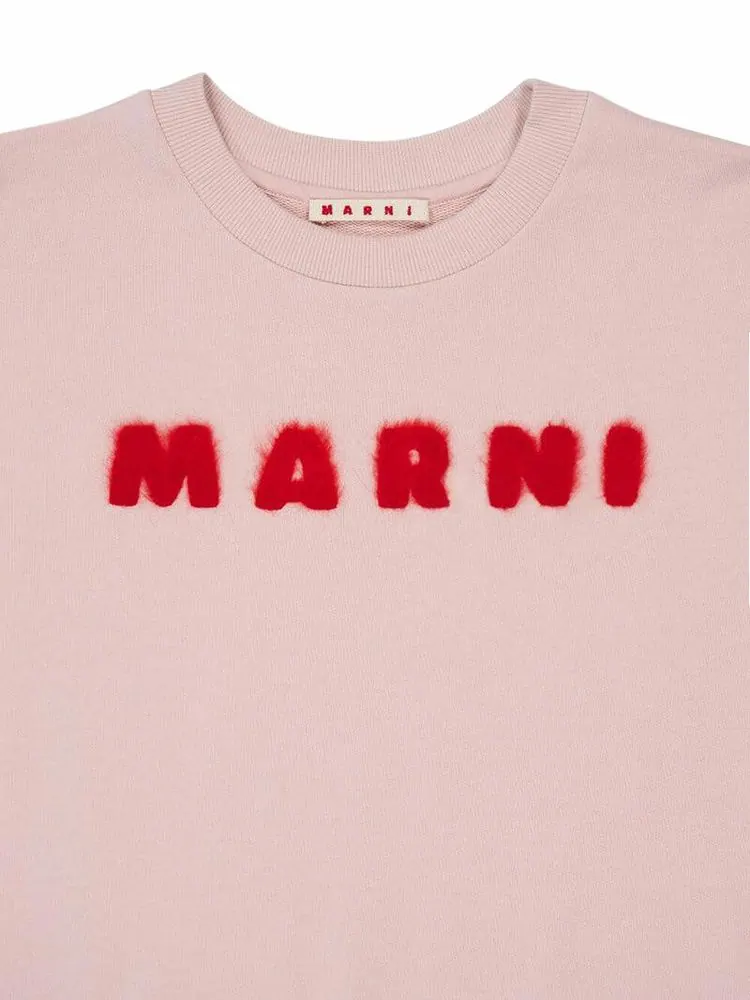 Толстовка Marni Unbrushed Sweatshirt 'Azalea' — изображение 3 из 3, азалея
