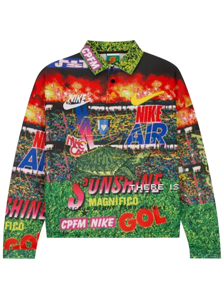 Поло Nike x Cactus Plant Flea Market Long-Sleeve Polo 'Multicolor' — изображение 1 из 2, мульти
