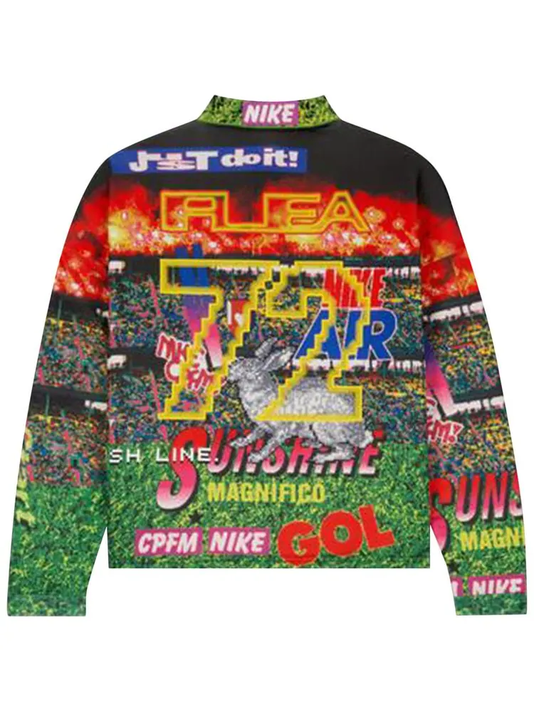Поло Nike x Cactus Plant Flea Market Long-Sleeve Polo 'Multicolor' — изображение 2 из 2, мульти