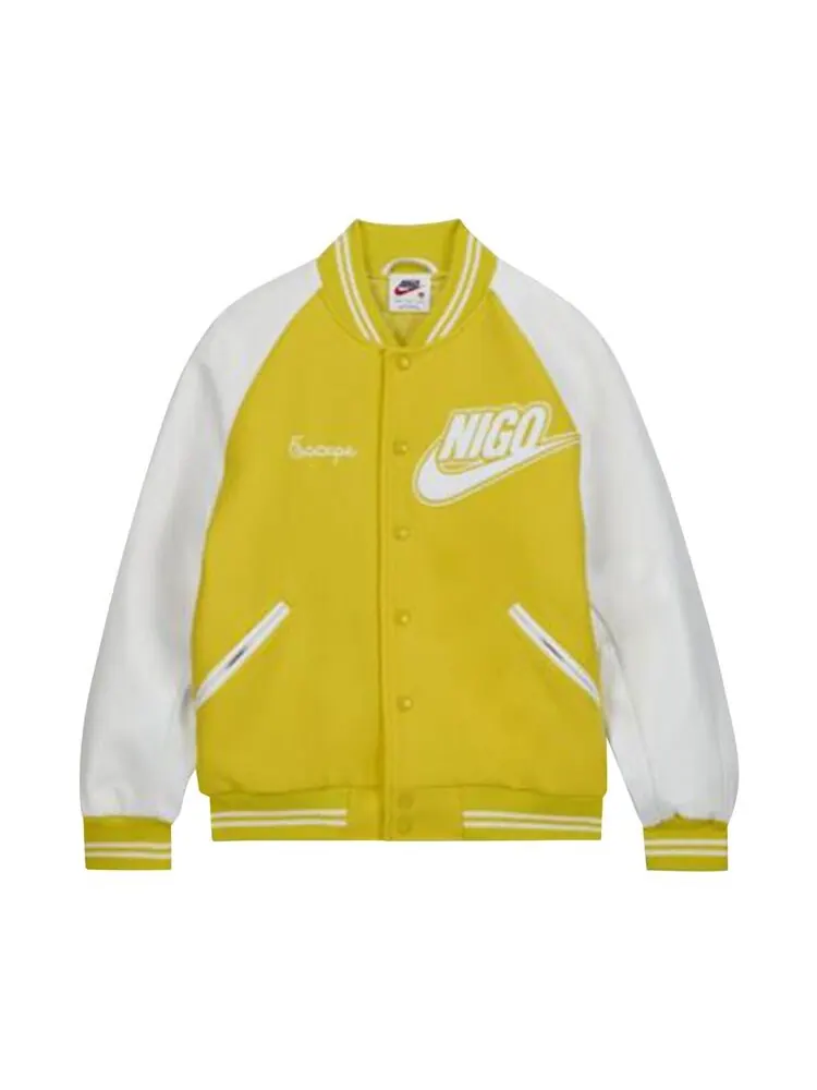 Куртка Nike x Nigo NRG Varsity Jacket Yellow — изображение 1 из 2, желтый