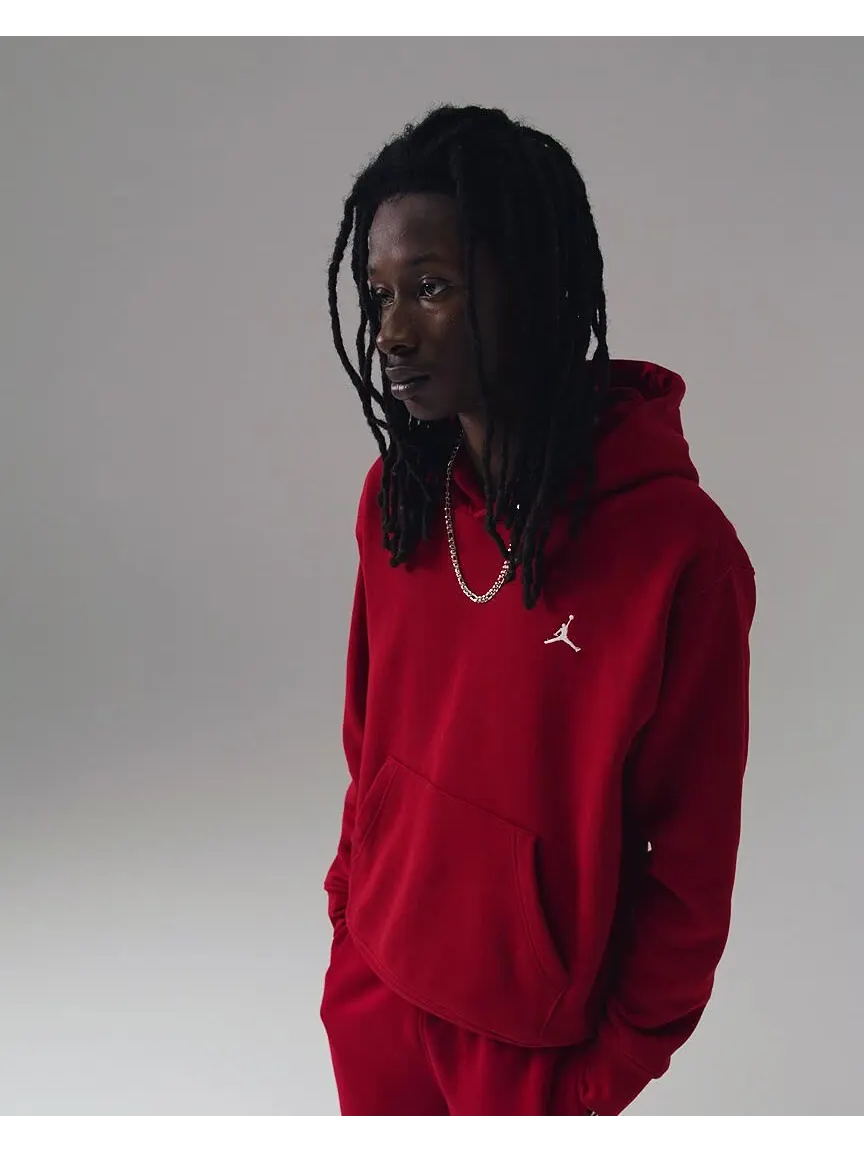 Худи Jordan Brooklyn Fleece — изображение 2 из 4, красный/белый