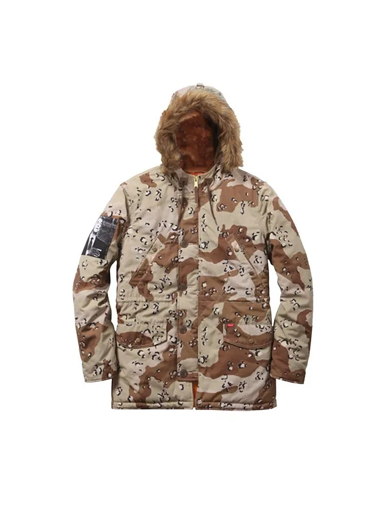 Парка Supreme Cotton Ripstop N-3B Parka, Desert Camo — изображение 1 из 1, коричневый