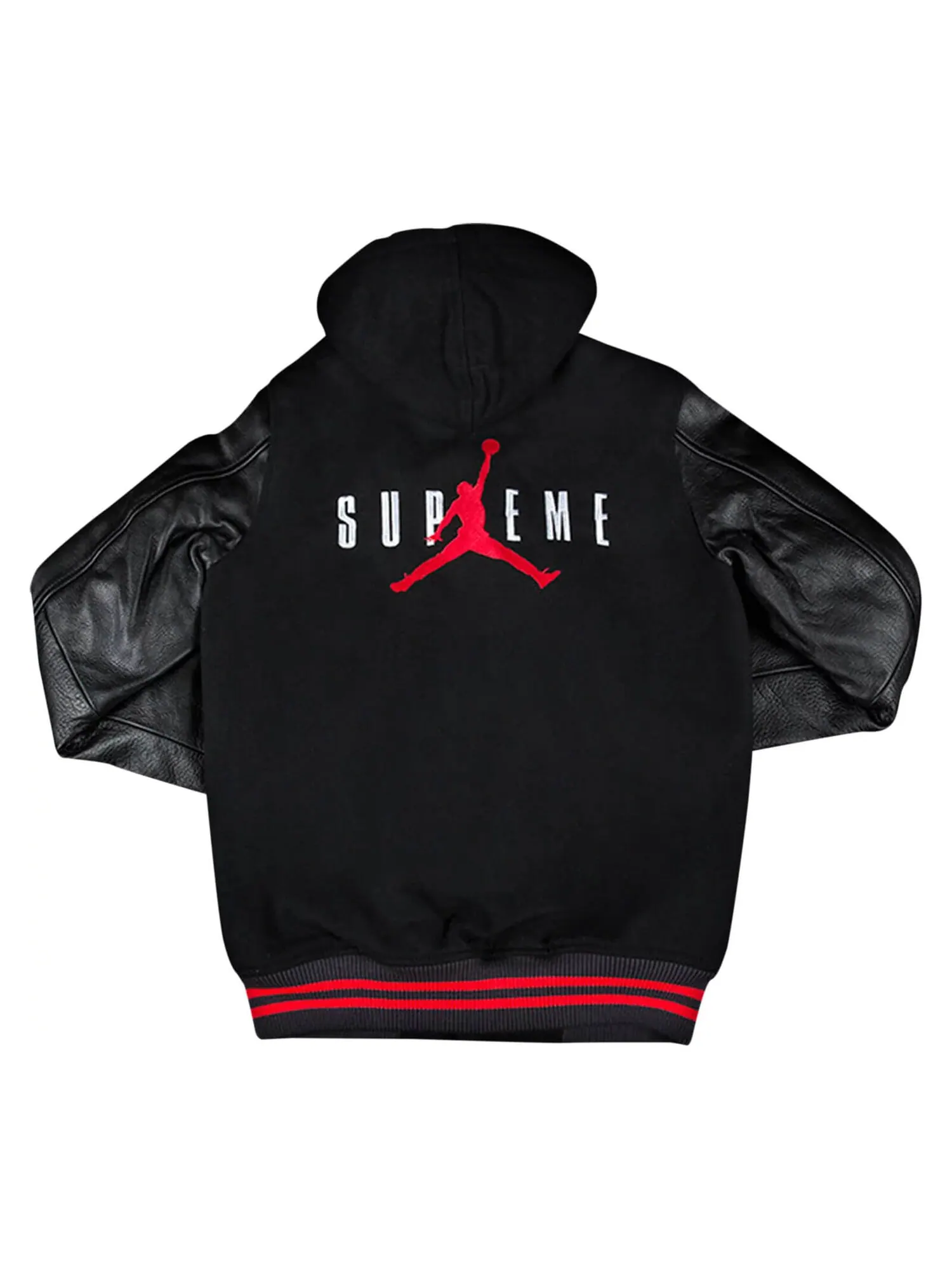 Куртка Supreme x Jordan Hooded Varsity — изображение 2 из 2, черный