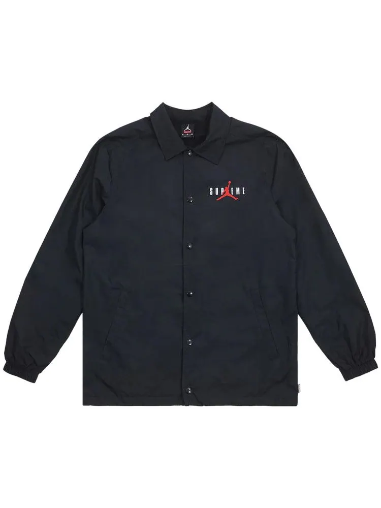 Куртка Supreme x Air Jordan Coaches Jacket — изображение 1 из 1, черный