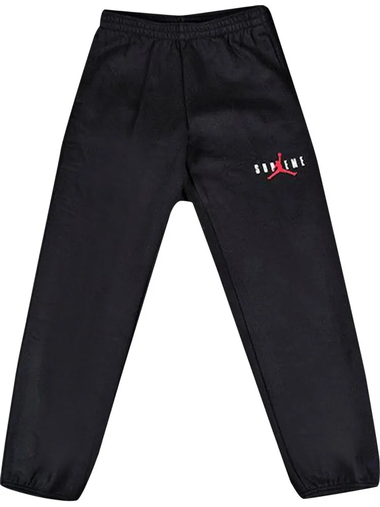 Спортивные брюки Supreme x Jordan Sweatpant 'Black' — изображение 1 из 1, черный