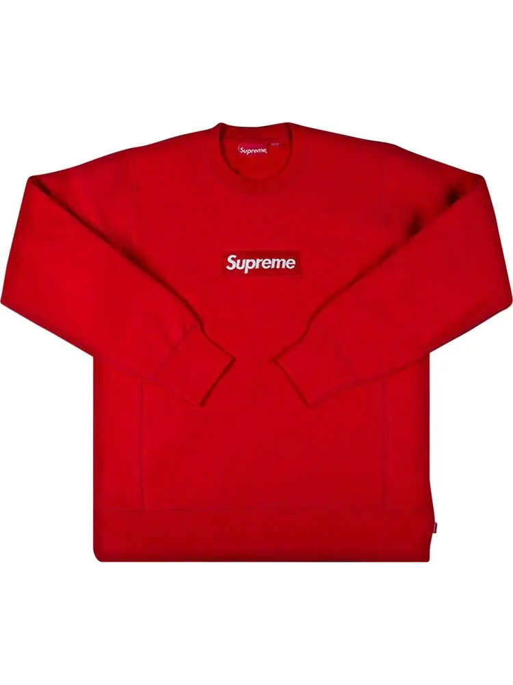 Толстовка Supreme Box Logo Crewneck 'Red' — изображение 1 из 1, красный