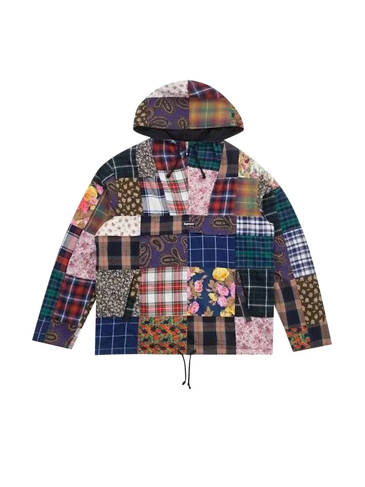 Анорак Supreme Patchwork Anorak Jacket, Patchwork — изображение 1 из 1, красный