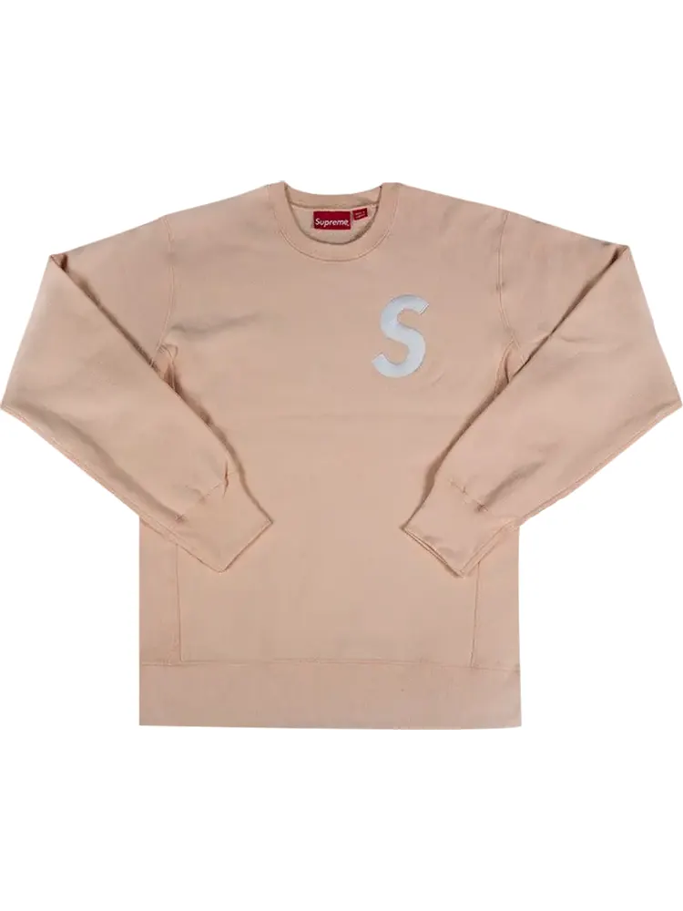 Толстовка Supreme S Logo Crewneck 'Peach' — изображение 1 из 1, оранжевый