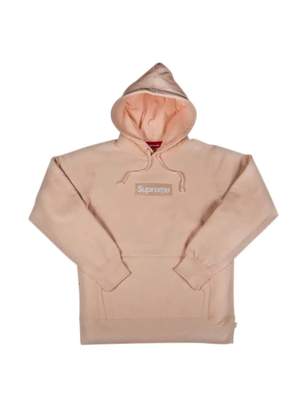 Толстовка Supreme Box Logo Hooded, персиковый — изображение 1 из 1, оранжевый