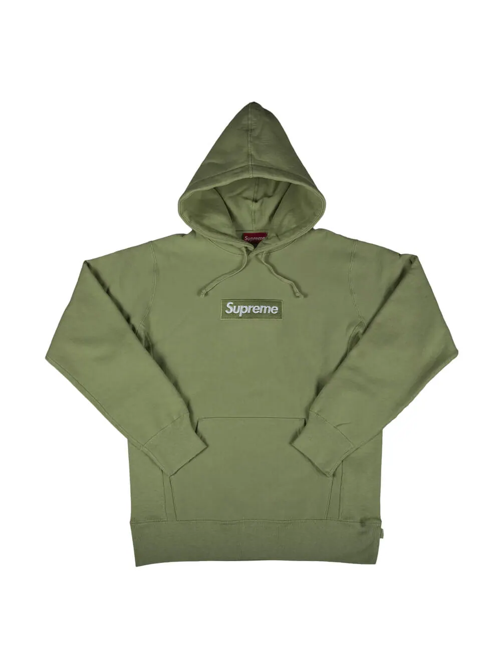 Толстовка Supreme Box Logo Hooded — изображение 1 из 1, зеленый