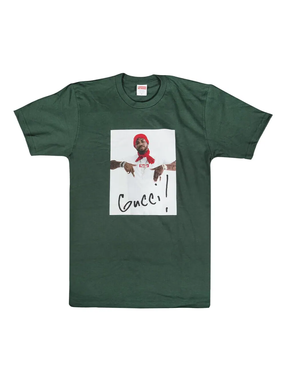 Футболка Supreme Gucci Mane — изображение 1 из 1, зеленый