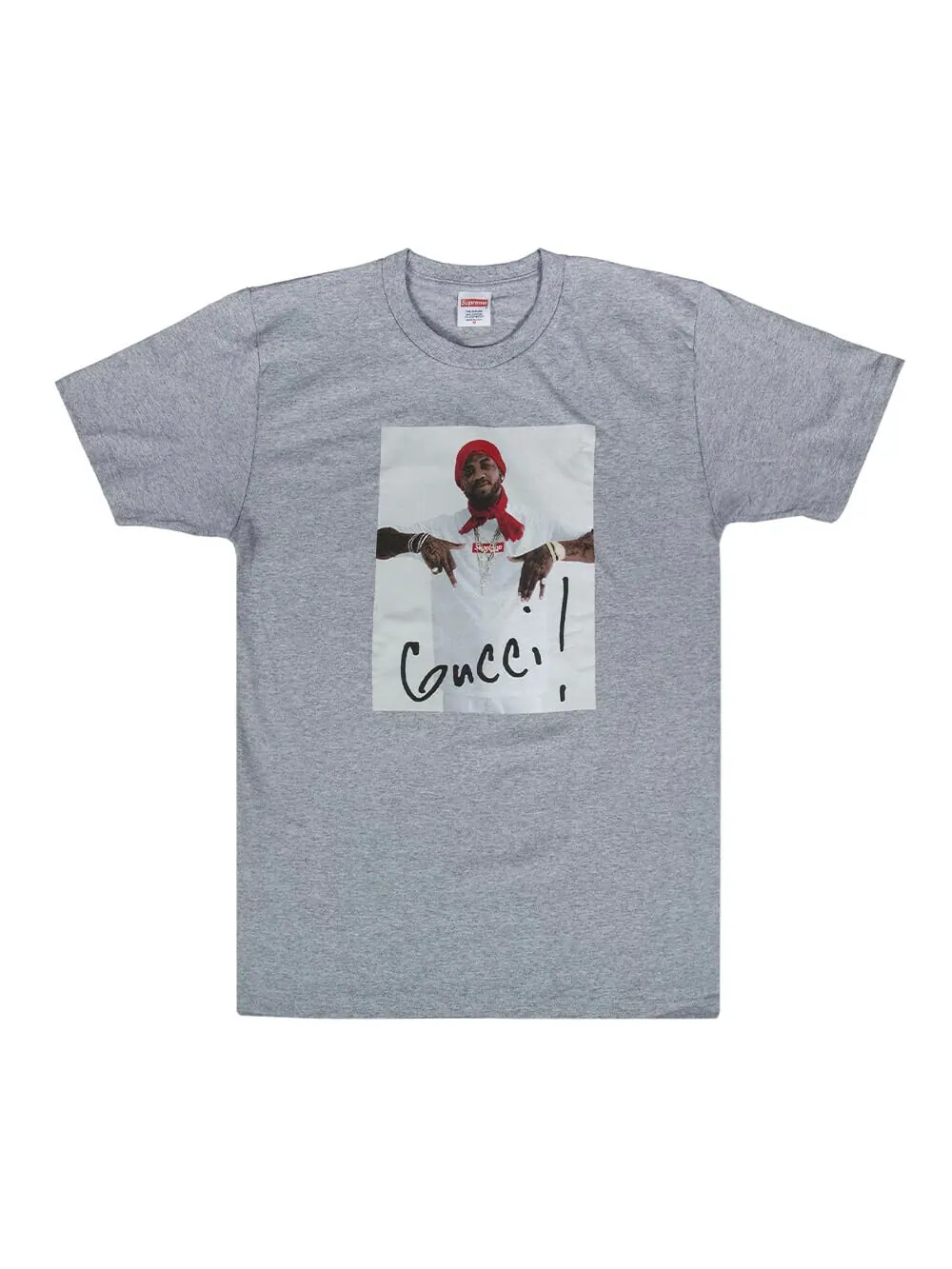 Футболка Supreme Gucci Mane — изображение 1 из 1, серый