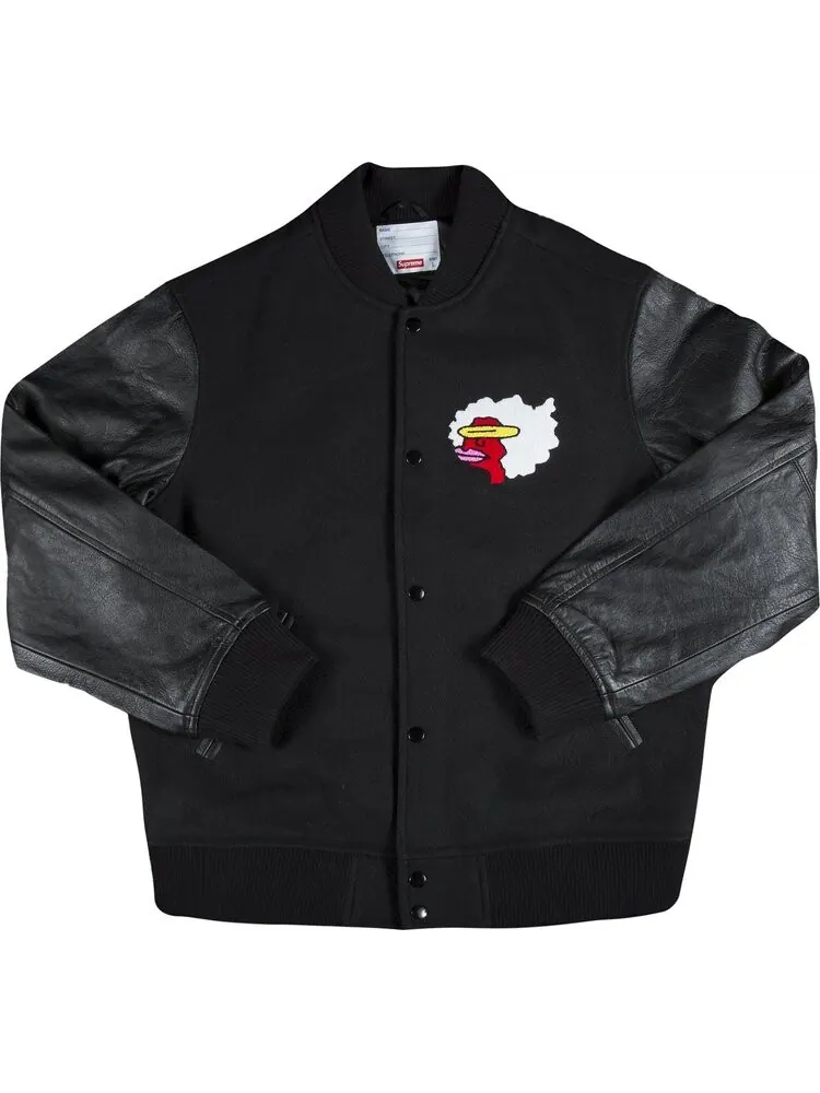 Куртка Supreme Gonz Ramm Varsity Jacket 'Black' — изображение 1 из 3, черный