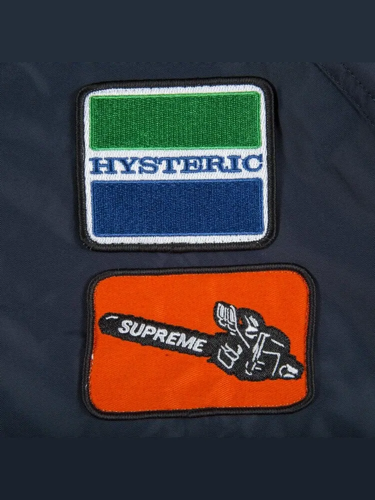 Парка Supreme x Hysteric Glamour N-3B Parka 'Navy' — изображение 3 из 3, синий