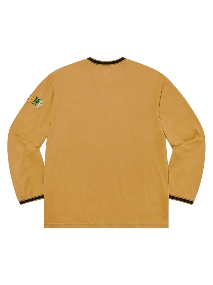 Топ Supreme Multicolor Logo Long-Sleeve Top Dark Gold — изображение 2 из 2, темный золотистый