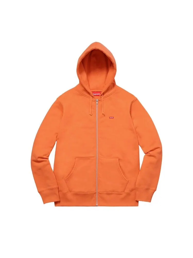 Толстовка Supreme Small Box Zip Up Sweatshirt Bright Orange — изображение 1 из 1, яркий оранжевый